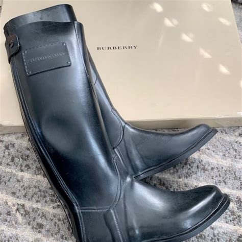 burberry barnham equestrian rain boots|net a porter burberry boots.